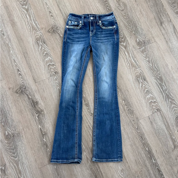 Miss Me Women's Blue Boot Cut Jeans - Picture 1 of 14
